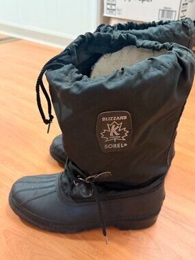 SOREL Men’s Blizzard Waterproof Snow Boots Size 12 Black Liner